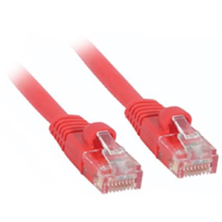 1ft CAT 5E 350Mhz SNAGLESS PATCH CABLE RED